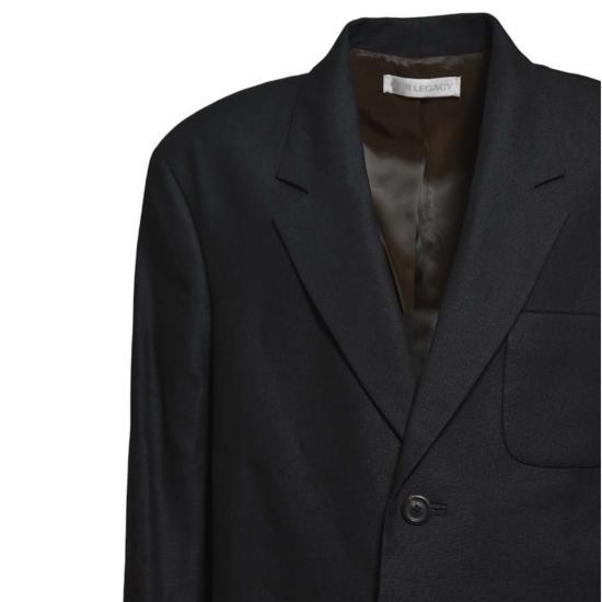 OUR LEGACY Black Wool Blend Overcoat M4240 EB BLACK DOM