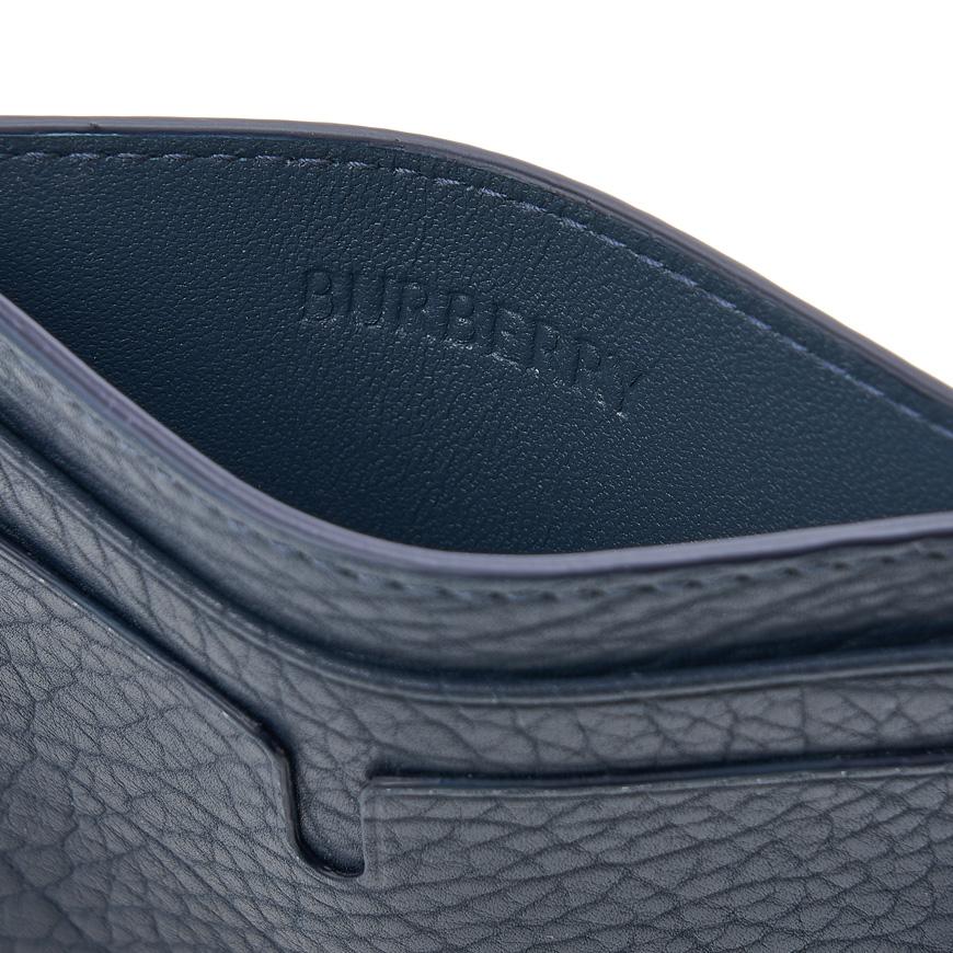 BURBERRY Tall B-Cut Card Case Men’s Black Leather Ca 8085277 MS SANDON LGL A2995