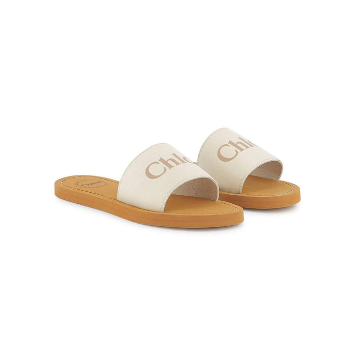Chloe Ivory Logo Sandals Women’s C20507 148