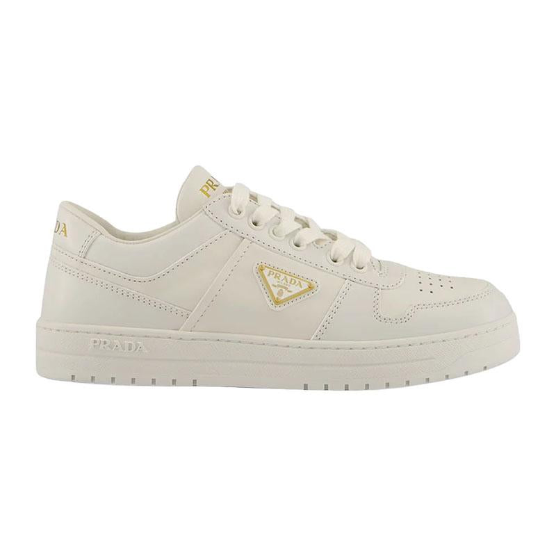 PRADA Downtown Low-Top Sneakers Women Black Leather