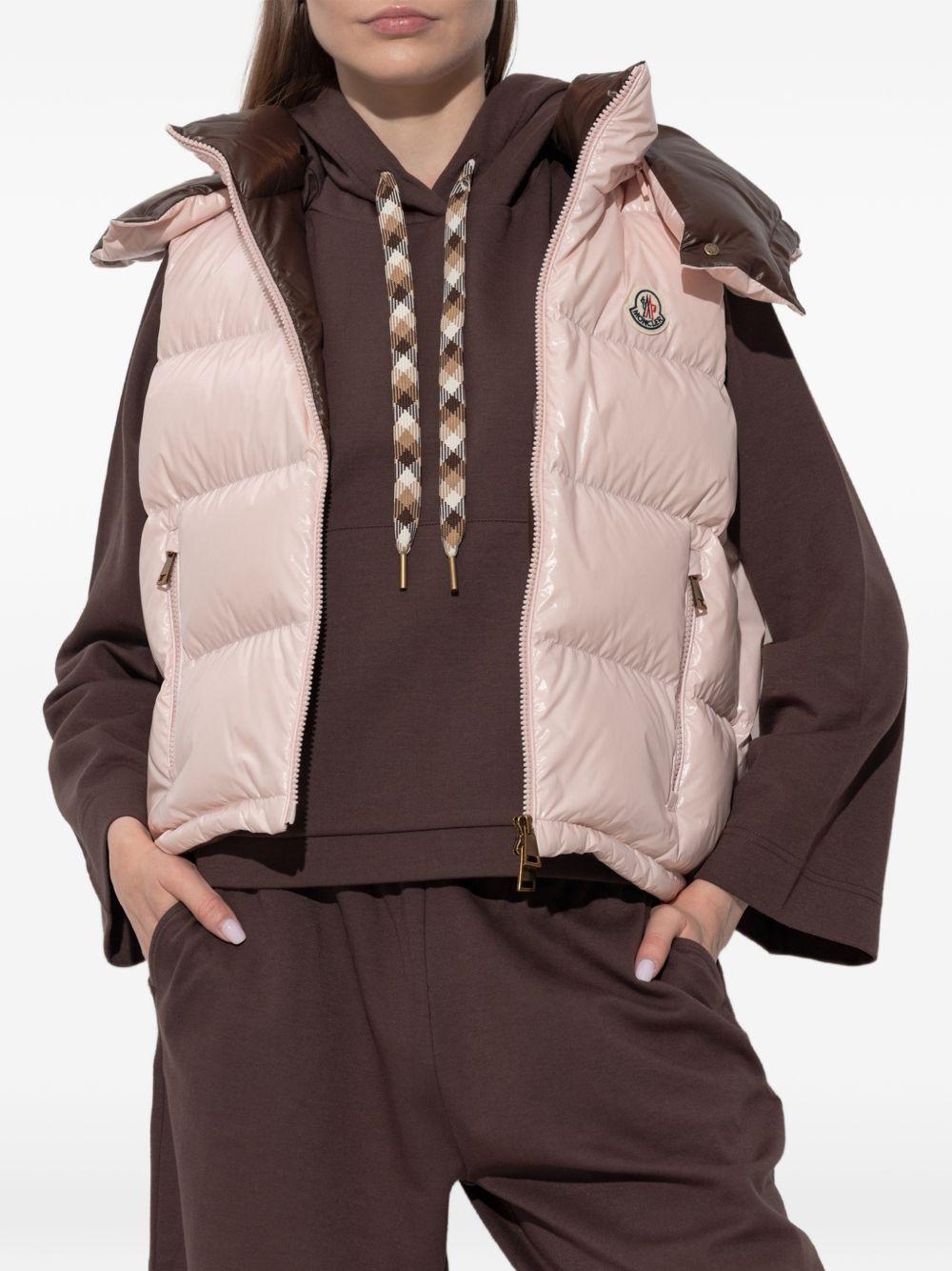 Moncler Black Down Puffer Vest for Women