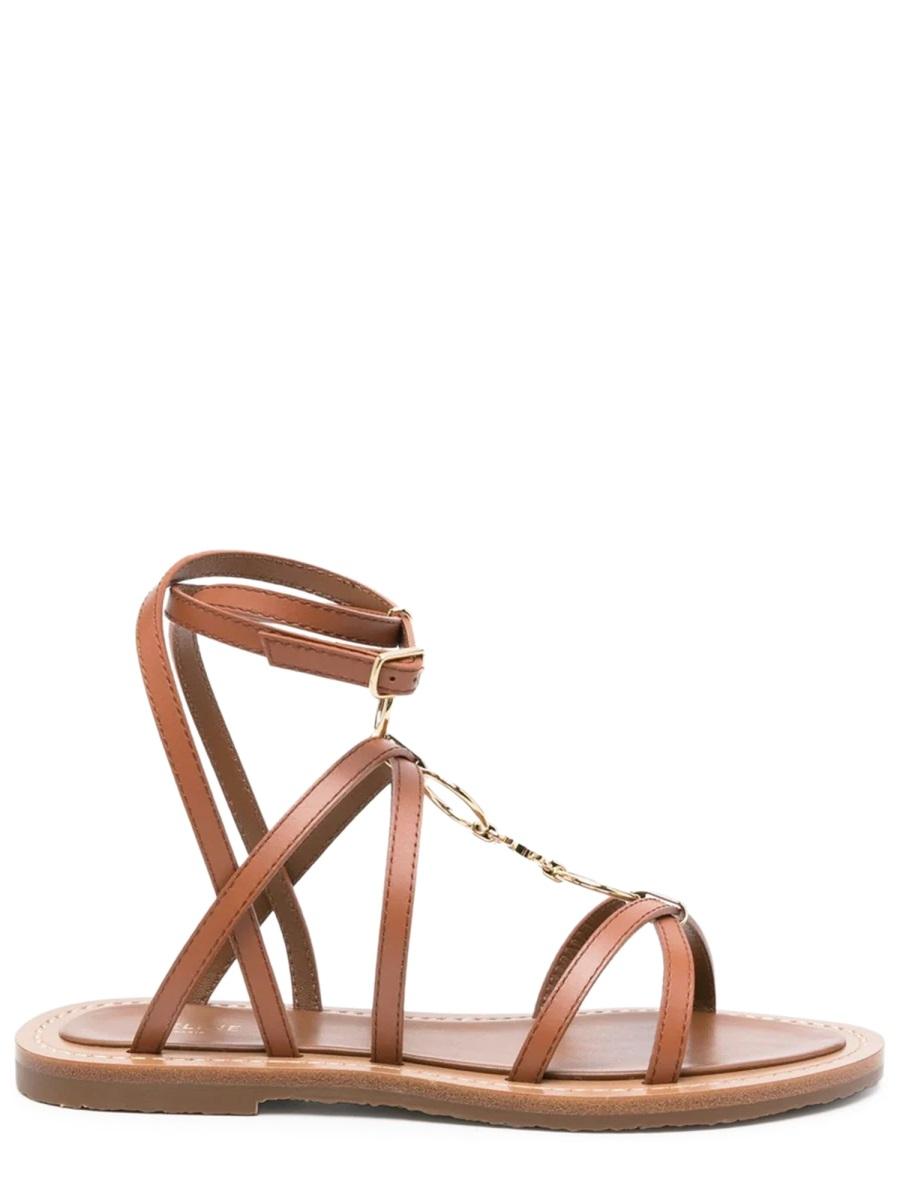 CELINE Leather Sandals Women’s Black Fashion Sandals