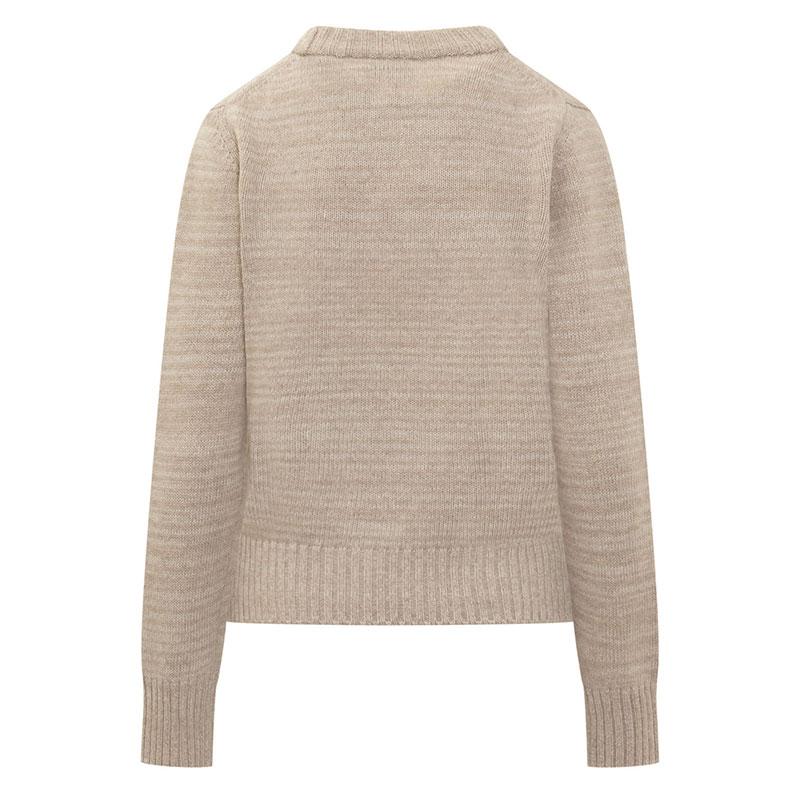 GANNI Women’s Butterfly Graphic Pullover Sweater Pale Khaki