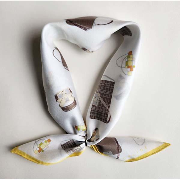 CELINE Petite Scarf Handkerchief Combo