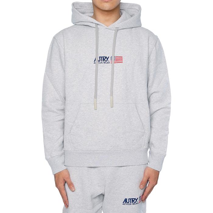 AUTRY Fleece Logo Hoodie Sweatshirt for Men