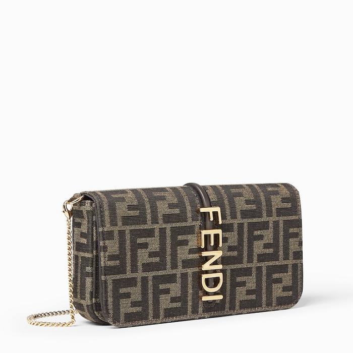 FENDI Fendigraphy Chain Wallet Shoulder Bag 8BS076AD23F1BA1B