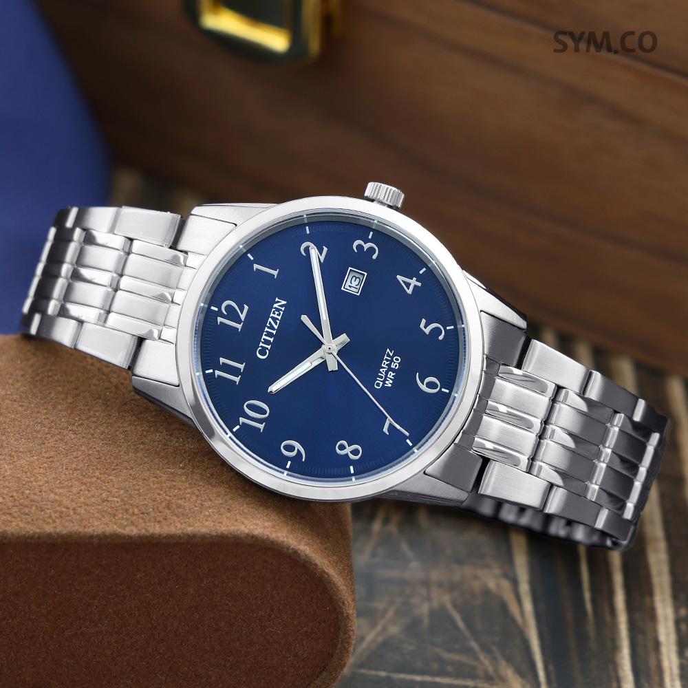 CITIZEN Classic Vintage Blue Dial Analog Men’s Metal Watch BI5008 51L