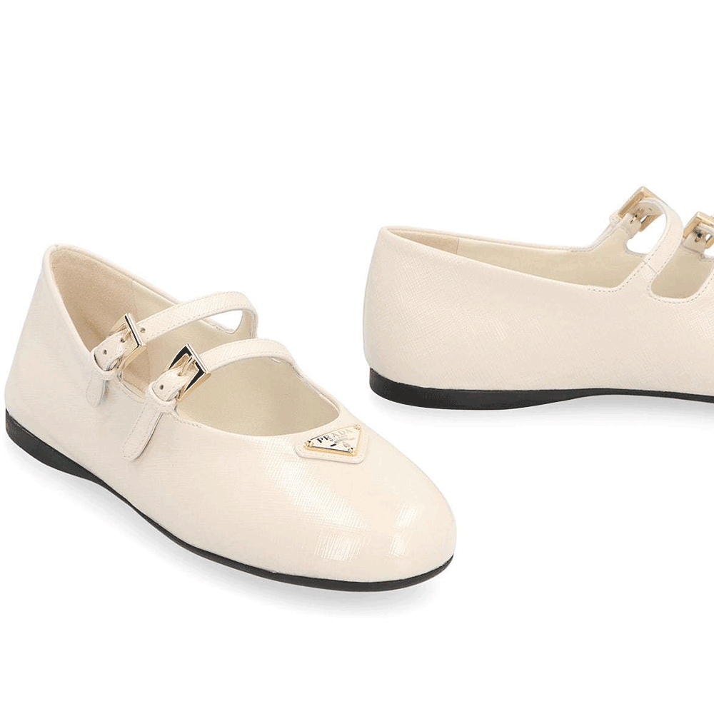 PRADA Double Strap Women’s Ballet Flats 1F794N 3A9S F0304
