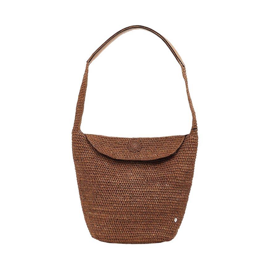 HELEN KAMINSKI Yara Cotton Shoulder Bag Nutshell Color Women