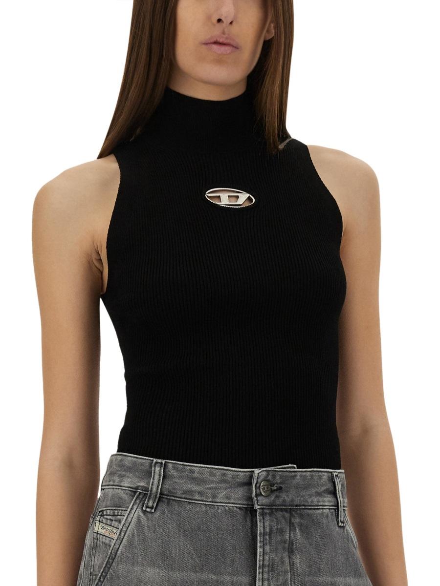 DIESEL Cotton Tank Top Sleeveless Shirt White Women's