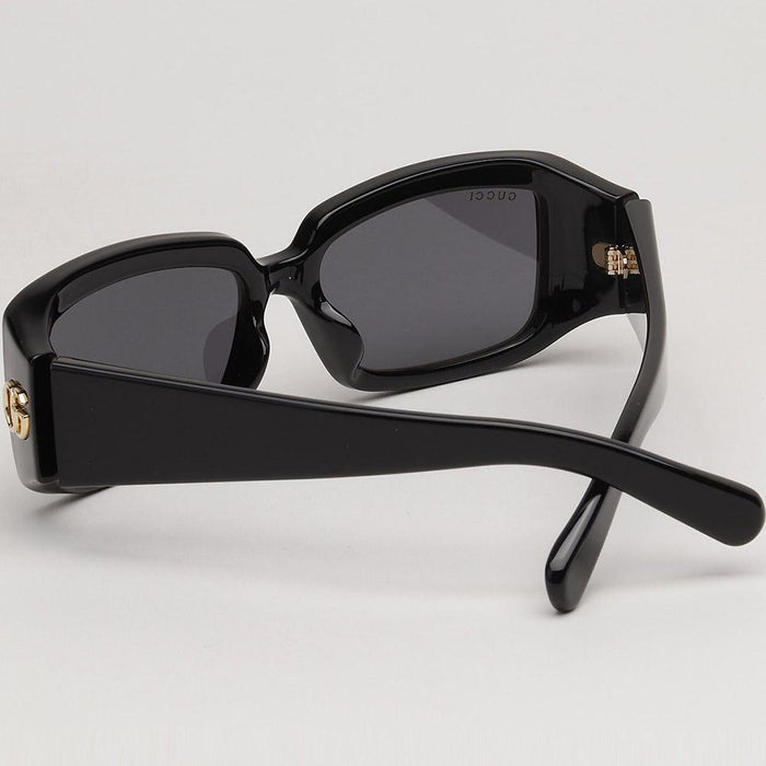 GUCCI Black Acetate Square Sunglasses Unisex