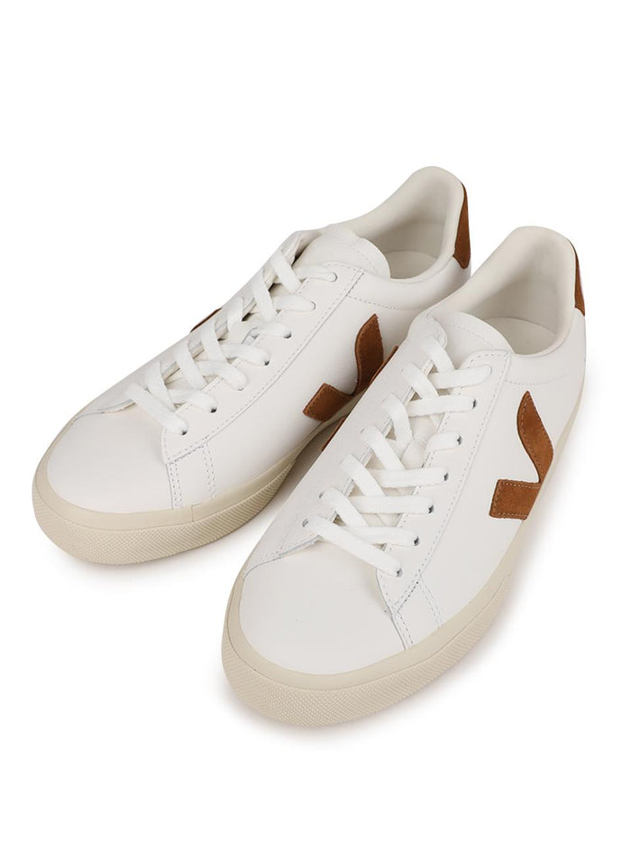 VEJA Campo Leather Sneakers White Cognac Low-Top CP0521058B