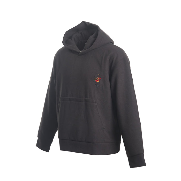 WOOYOUNGMI Volcano Padded Men’s Hooded Sweatshirt Grey W233TS40 726G