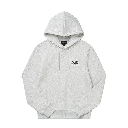 A.P.C. Gray/Black Unisex Hooded Sweatshirt