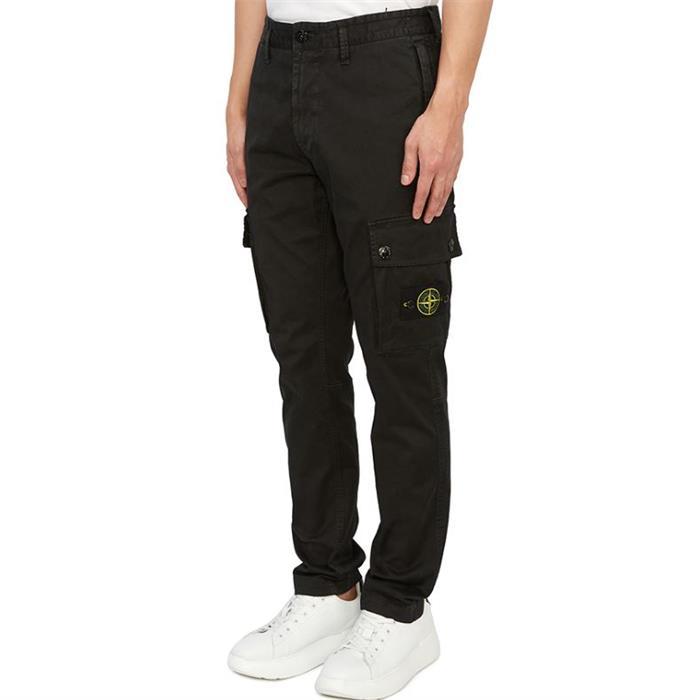 STONE ISLAND Twill Cotton Slim Fit Cargo Pants