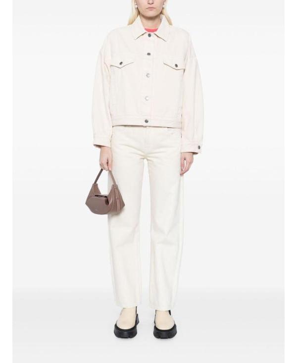 A.P.C. Cally Jacket Women’s Brown Cotton Blend Zip-Up Jacket