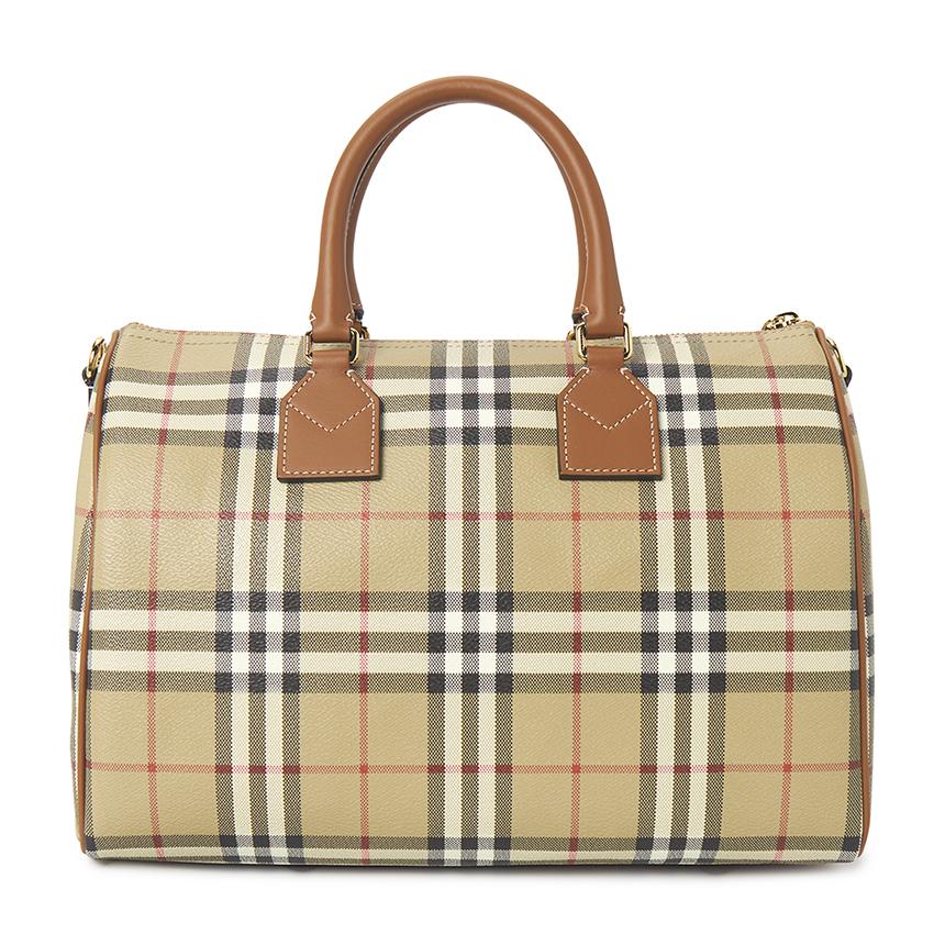 BURBERRY Medium Check Women’s Bowling Tote Bag 8119049