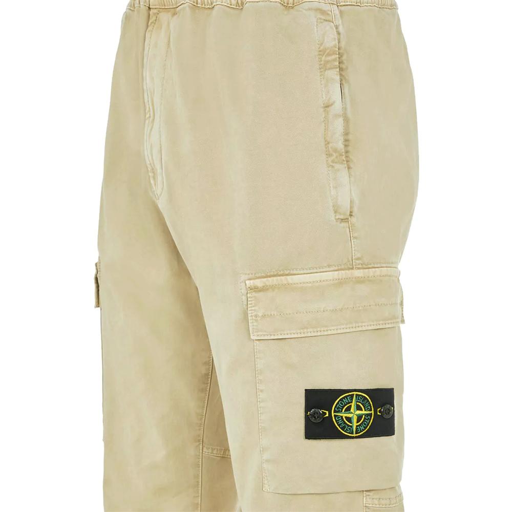 STONE ISLAND Beige Cargo Jogger Pants 7715313L1 V0190
