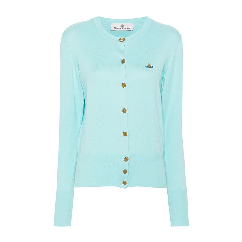 Vivienne Westwood Bea Aqua Cardigan Knit Sweater Women