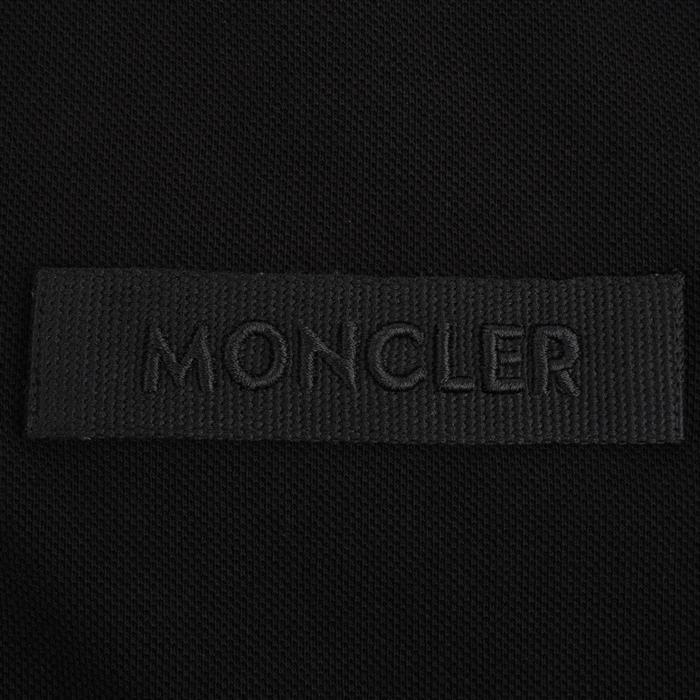 Moncler Cotton Piqué Polo Shirt Black Men’s