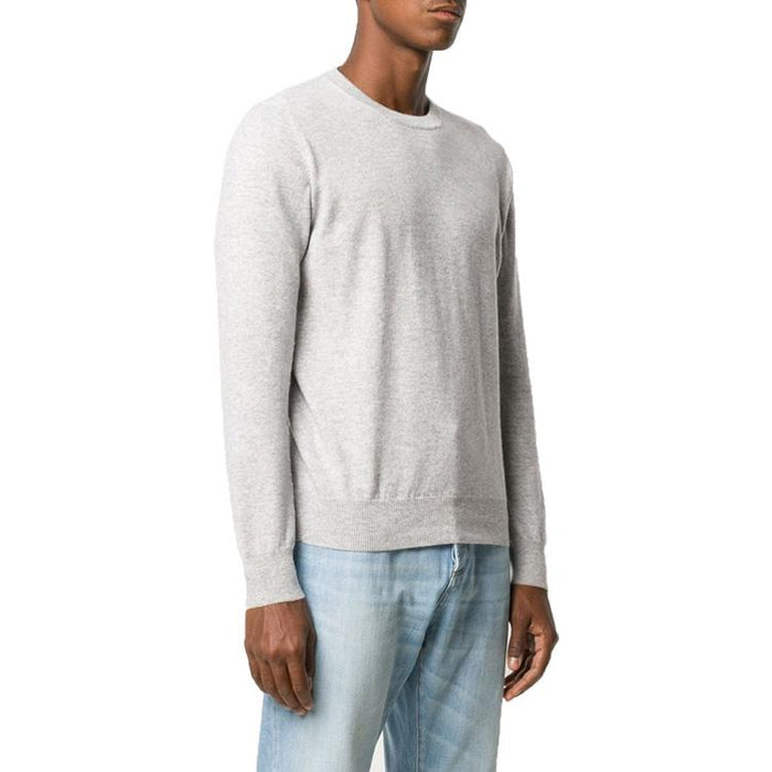 Brunello Cucinelli Cashmere Grey Crewneck Knit Sweater