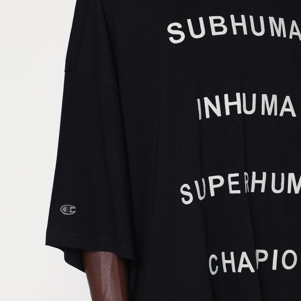 Rick Owens Champion Tommy T Short Sleeve T-Shirt Black