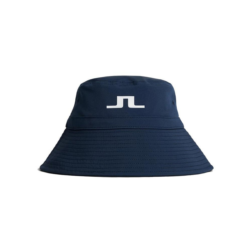 J LINDEBERG SIRI Rubber Patch Bucket Hat Navy