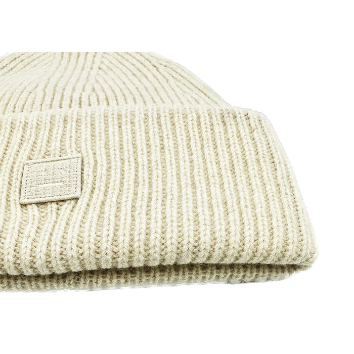 Acne Studios Small Face Logo Beanie Oatmeal Melange Unisex C40270