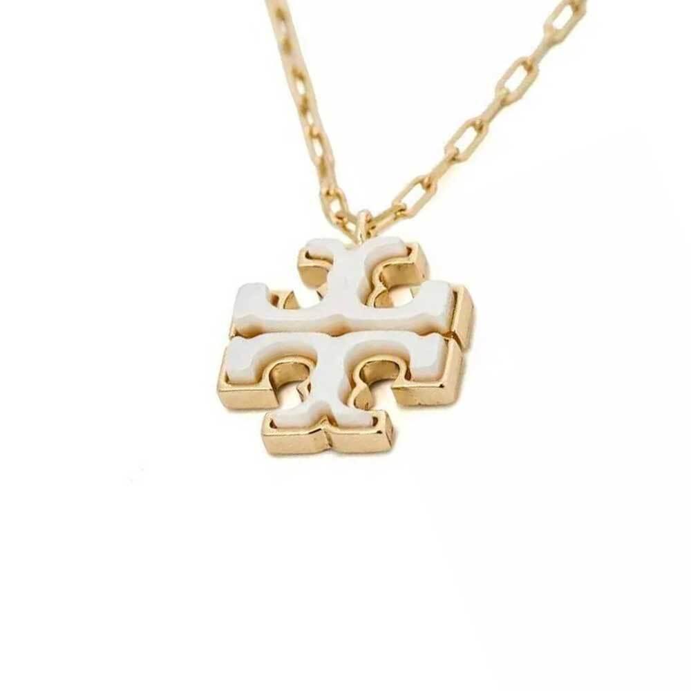 Tory Burch Moondance Mother of Pearl Pendant Necklace 170626 700