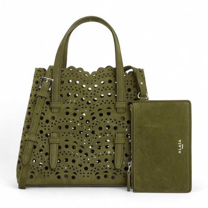 ALAIA Mina 20 Women’s Leather Tote Bag Beige