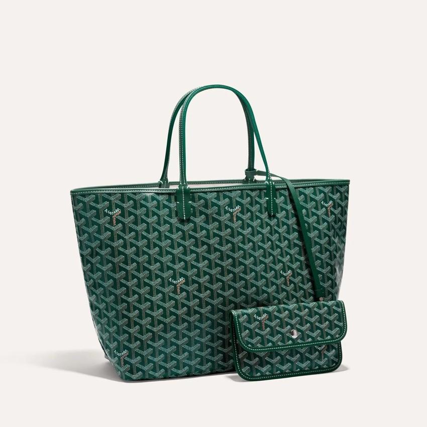 GOYARD Saint Louis PM Tote Bag Green Women’s