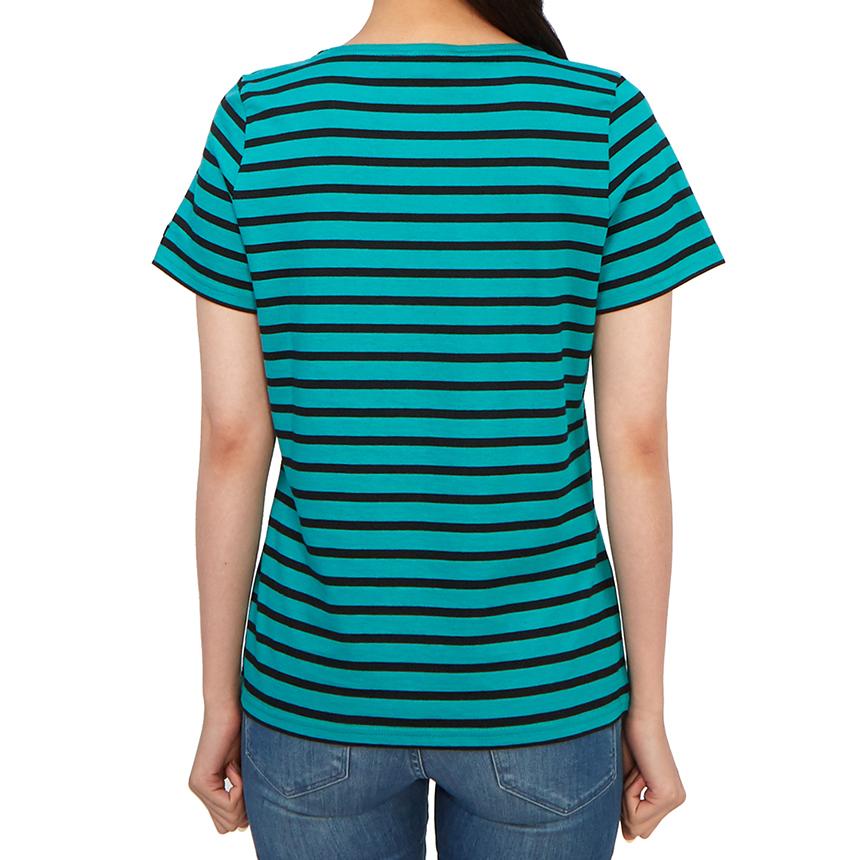 Saint James Etrille Women’s Short Sleeve T-Shirt Absinthe Noir