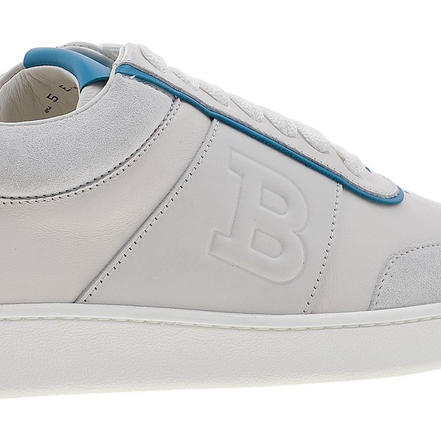 BALLY Men’s Leather Low-Top Sneakers White