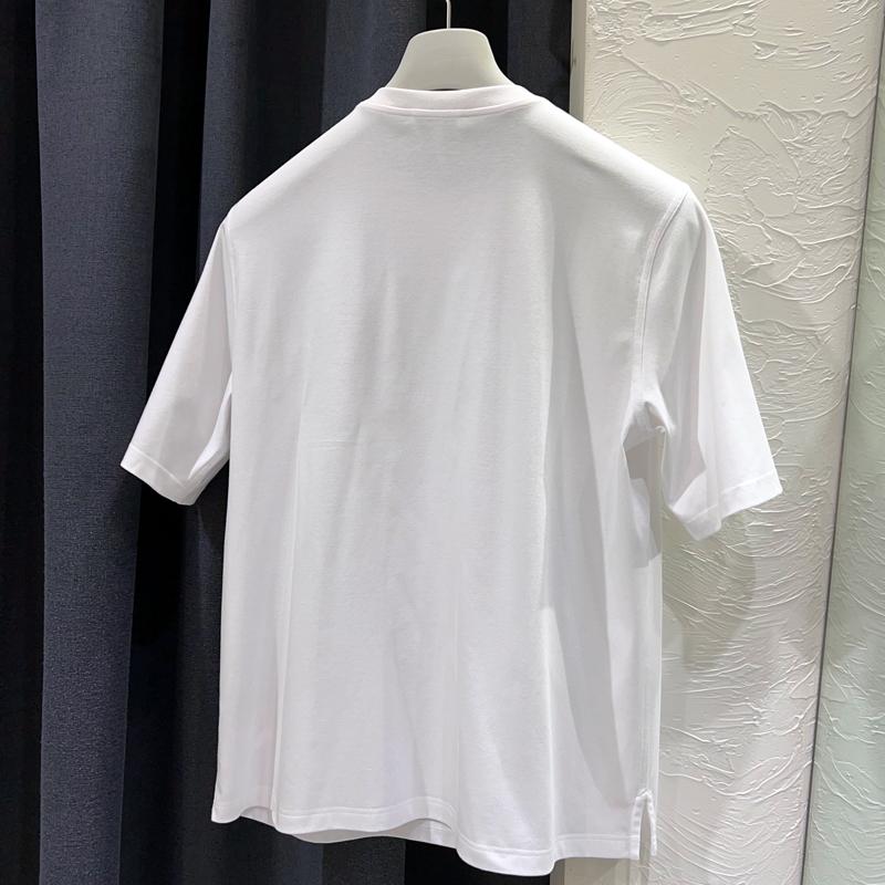 HERMES Metallerie au Ca Crewneck T-Shirt White Unisex