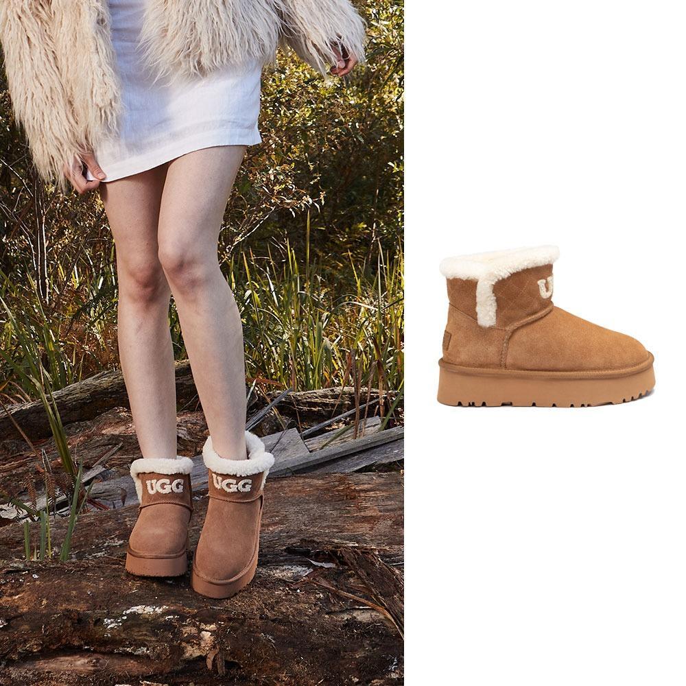 Ugg Matelassé Platform Shearling Boots OB915MP