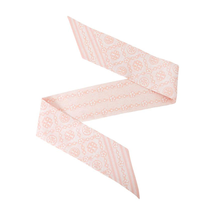 Tory Burch T Monogram Floral Silk Scarf