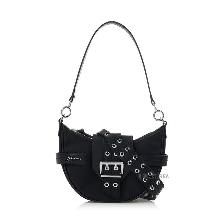 GANNI Women’s Small Burkey Crossbody Bag Black
