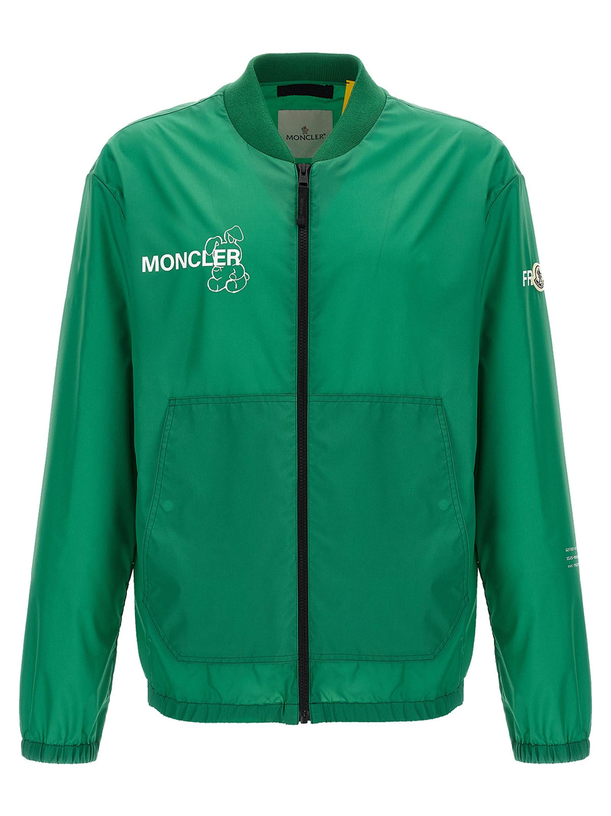 Moncler Nylon Bomber Jacket Black Men's Outerwear