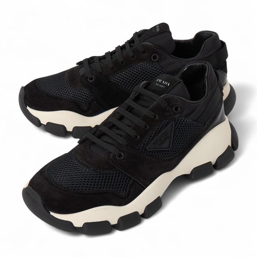 PRADA Women’s Low-Top Sneakers White Leather