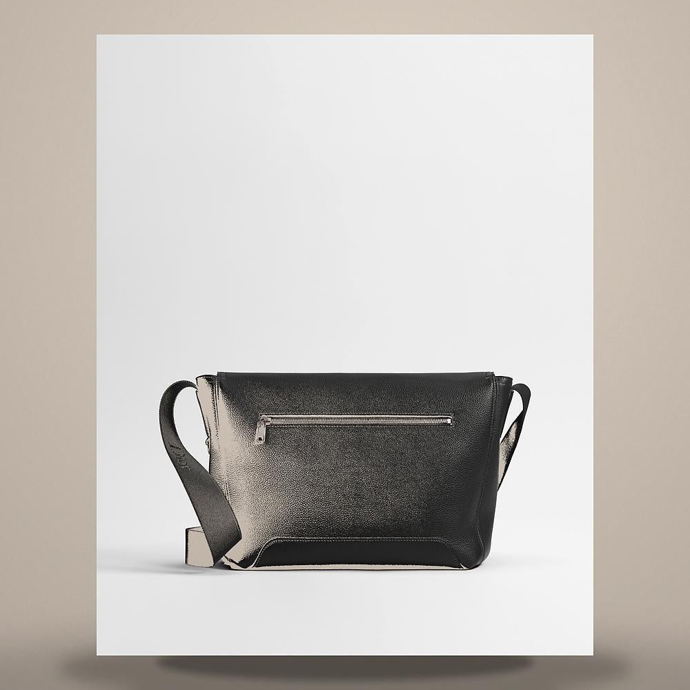 DIOR Black Grained Calfskin J’Adior Flap Strap Bag Medium Crossb 1DBME214MALH00N