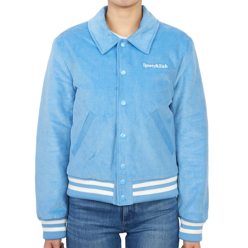 SPORTY&RICH Unisex Varsity Jacket JA761BB BABY BLUE