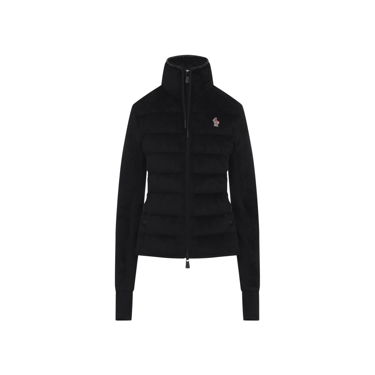 Moncler Wool Zip-Up Knit Cardigan for Women