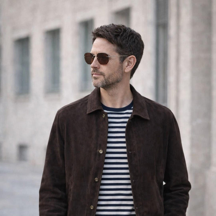 OUR LEGACY Silver Metal Brown Lens Unisex Sunglasses