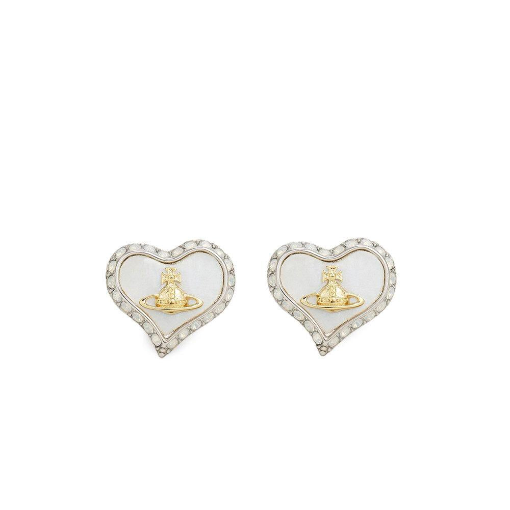 Vivienne Westwood Petra Earrings Silver-Tone Stud Jewelry