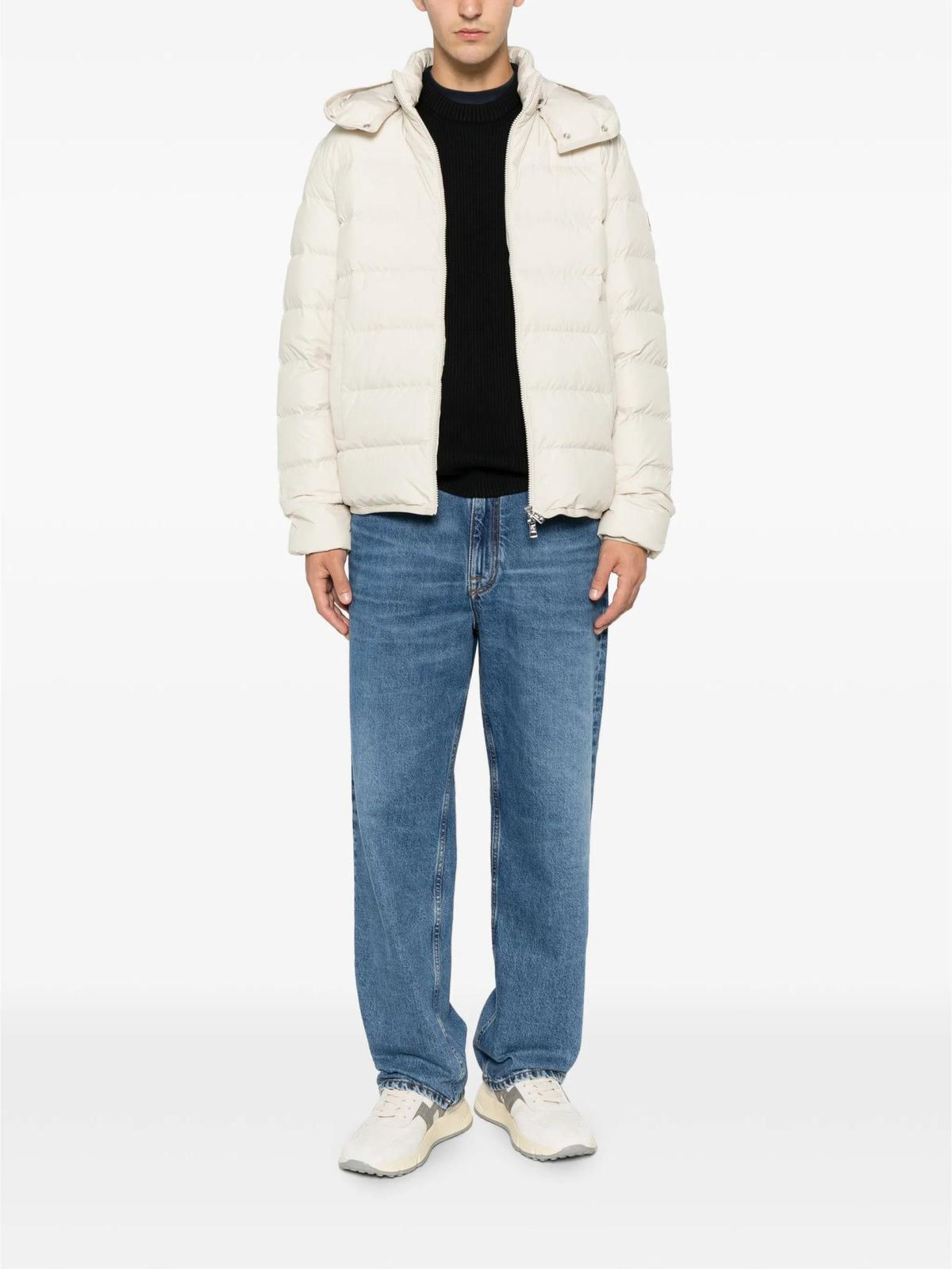 Moncler Down Puffer Jacket Black Nylon Men’s Outerwear