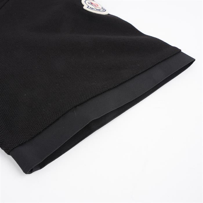 Moncler Cotton Piqué Polo Shirt Black Men’s