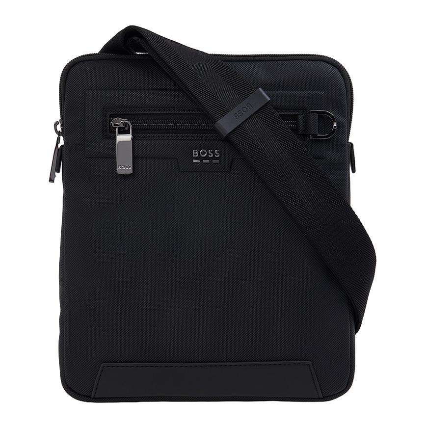 HUGO BOSS Men's Logo Hardware Reporter Crossbody Bag 50557793 001