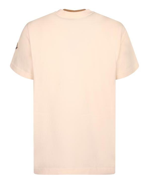 Moncler Logo Embroidered Cotton T-Shirt