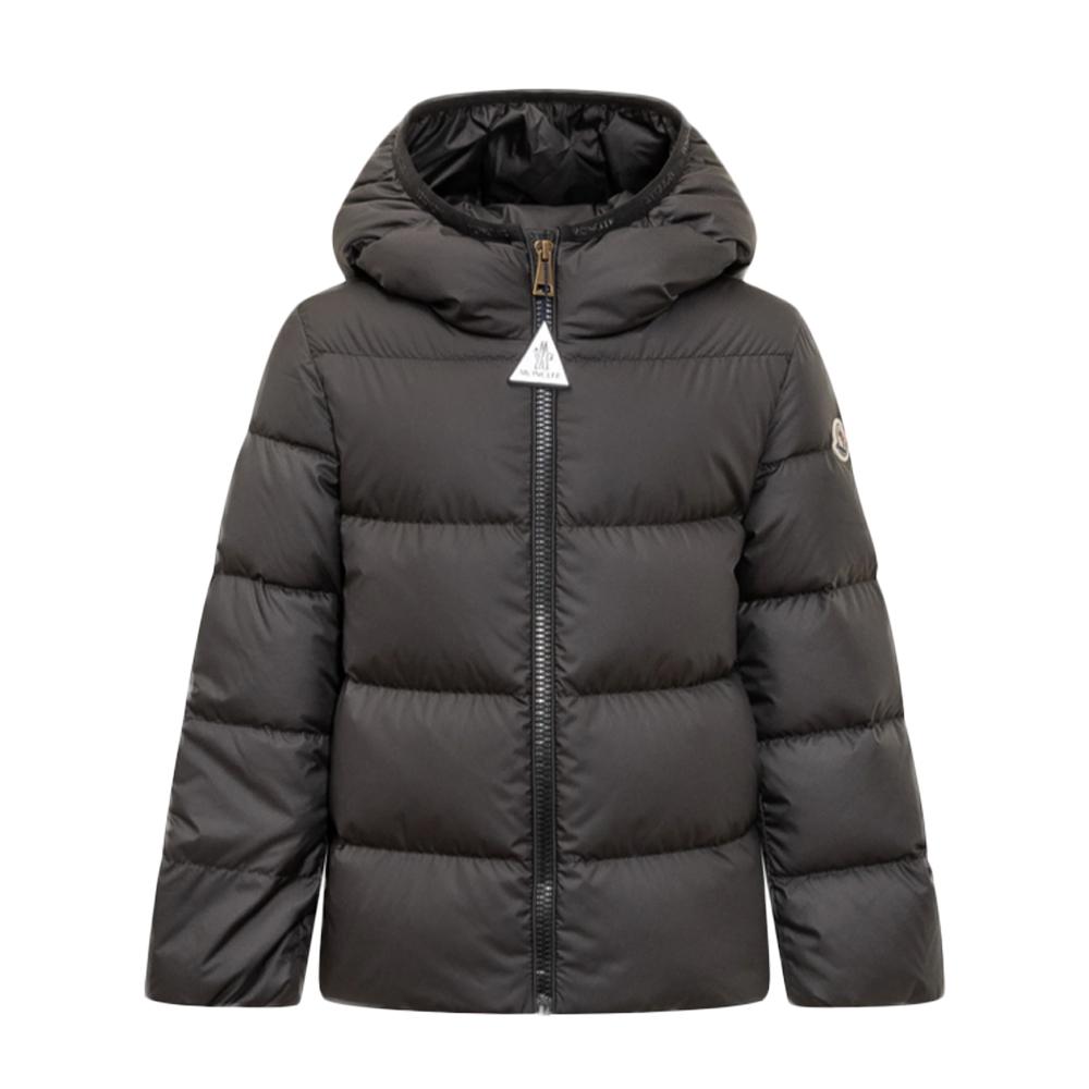 Moncler Black BEULAH Logo Patch Down Puffer Jacket Women 1A00040 54AQE 999