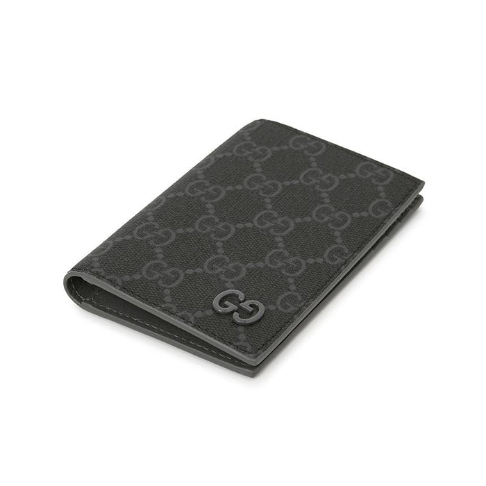 GUCCI GG Black Leather Card Holder